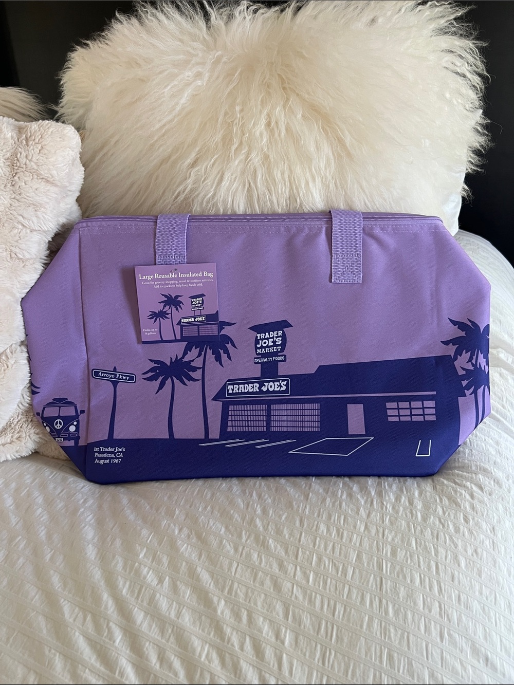 Trader Joe's Purple Reusable Insulated Tote